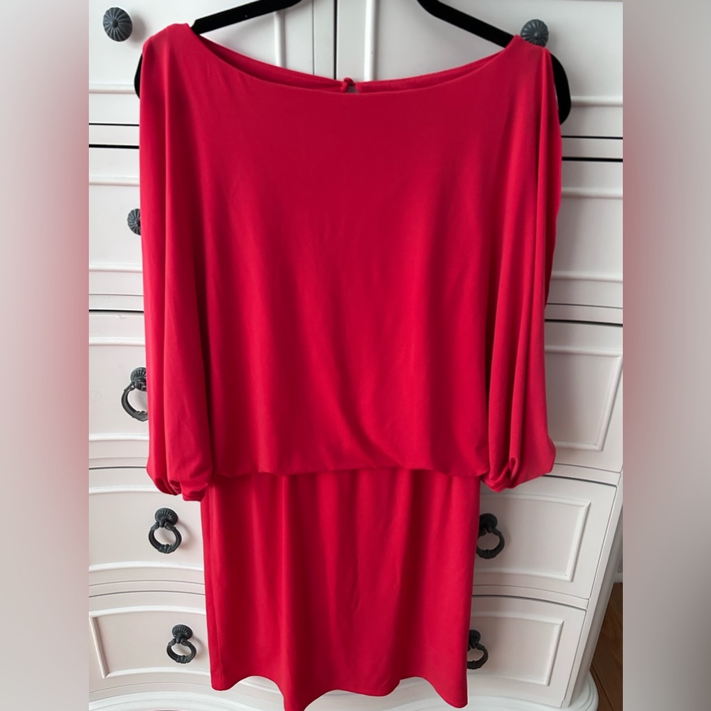 Dressy dress in beautiful red.